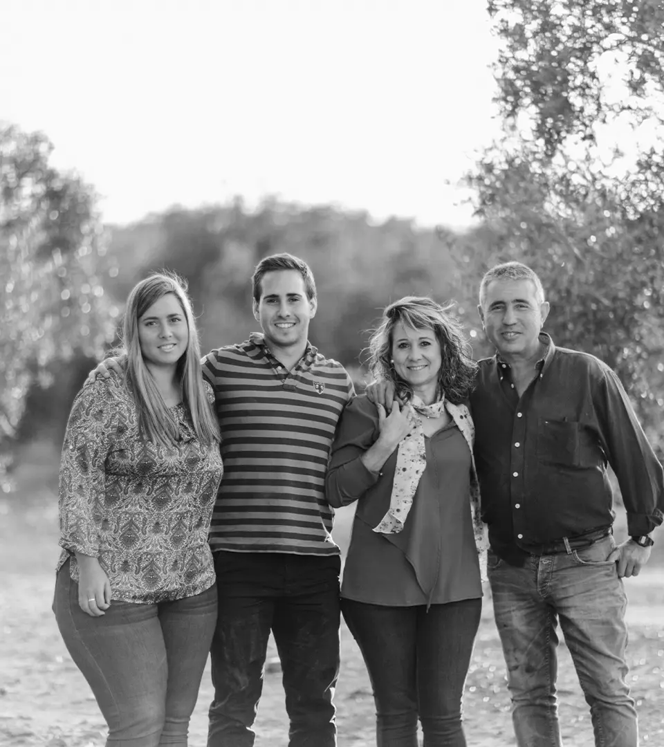 Familia Garrido Llorite en la finca Los Quinientos